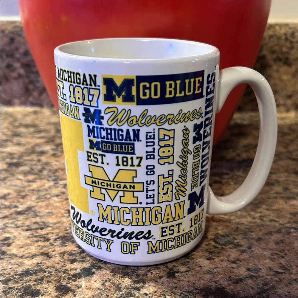 MICHI Blue and Yellow Wolverines Mug